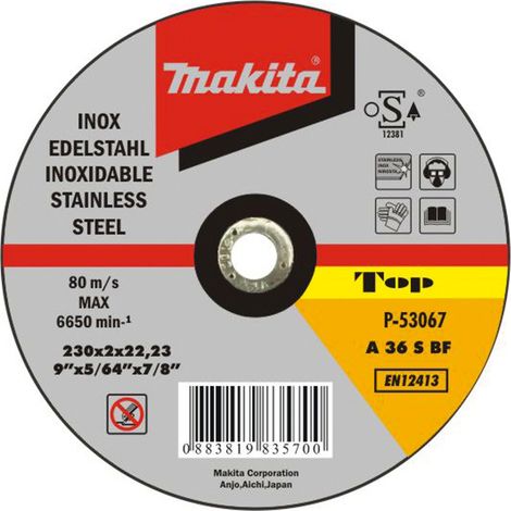MAKITA P-53067 Extra dünne Edelstahl-Trennscheibe 230mm