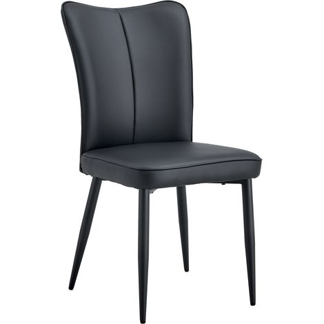Set tavolo rotondo e 2 sedie 60 cm MDF nero e noce HOMVRA (1/5)