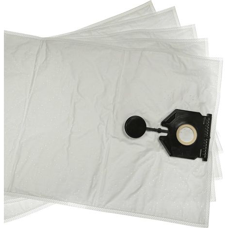 5er-Pack Staubsaugerbeutel, kompatibel mit Kärcher NT 30 Staubsaugern — Micro-Vlies-Material, Weiß (1/4)