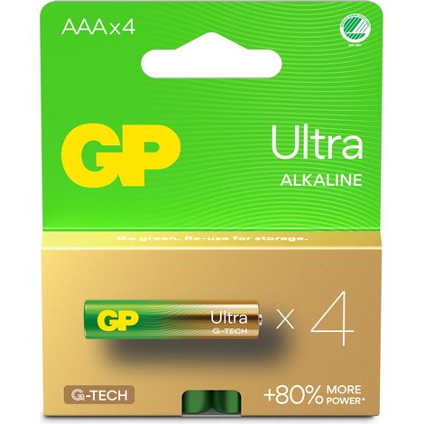 Batterie ultra alcaline AAA LR3 1.5V 4SZT - GP24AU-U4 (1/5)