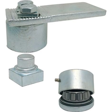 Pivot à roulement haut diamètre 50mm – Acier galvanisé – Mouvement fluide avec roulements à billes – Pour portails extérieurs – Ibfm