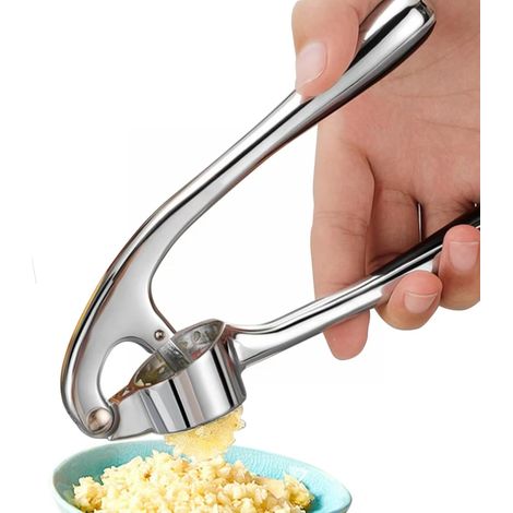 Garlic Press Knoblauchpresse Küchenhelfer - Hochwertige Knoblauchpresse mit Ergonomischem Hebel - Effizientes Knoblauchzersetzen für Mehr Paste (1/5)