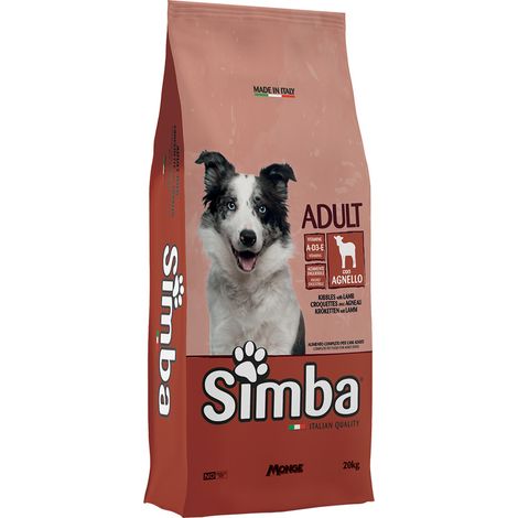 CROCCHETTE PER CANI 'SIMBA' agnello - kg 20  - MONGE