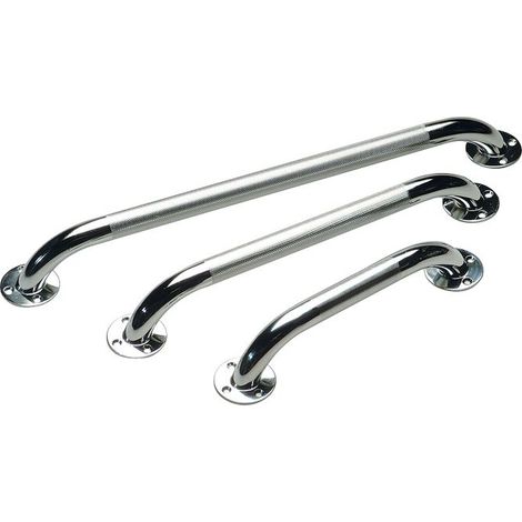 Barre d'appui acier chromé - 30 cm