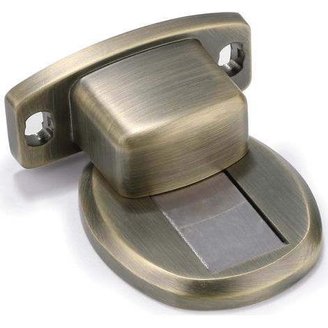 Heavy Duty – magnetischer Türstopper – bronzefarbene Zinklegierung – verhindert Stöße auf Wände – hält Innentüren offen