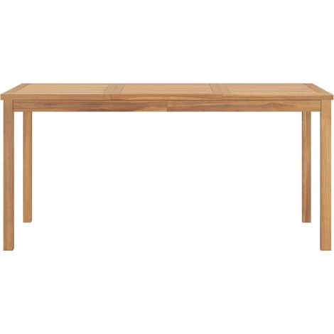 Maison Exclusive - Garten-Esstisch 160x80x77 cm Massivholz Teak (1/5)