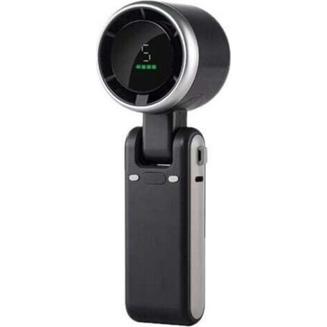 Mini portable rechargeable fan, 5 high speeds, adjustable, 3600 mAh, travel fan, turbo fan, neck fan
