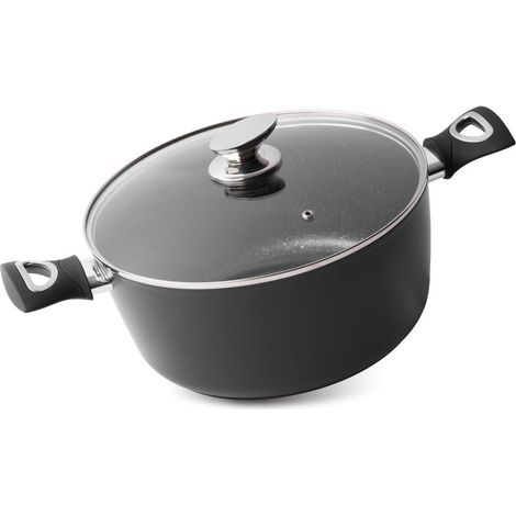 Topf MagicHome Black Line, 28 cm, 5900 ml, mit Deckel (1/3)