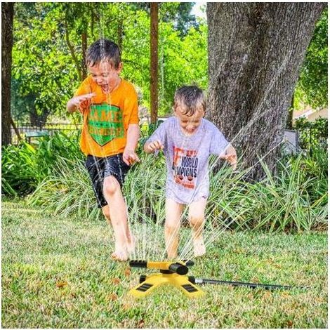 Wassersprenger, Kindersprenger-Spielzeug, Gartenspielzeug, Rasensprenger, Wassersprenger, für den Außenbereich, X-förmig (1/5)