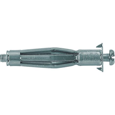 TASSELLO IN METALLO ZINCATO HM - S PER CARTONGESSO- - ø foro mm.10x71 vite mm.5x71 - 50 pezzi FISCHER
