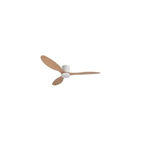 Ventilateur de plafond 65cm – Moteur DC silencieux – 6 vitesses – Lumière LED 24W 3 tons – Télécommande – Design blanc hêtre