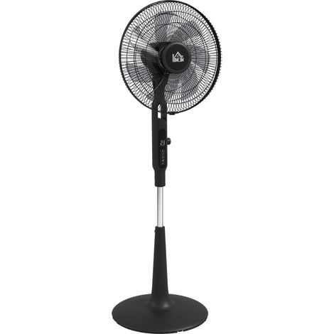 Standventilator mit Oszillation, Fernbedienung, 28 Geschwindigkeitsstufen und Timer