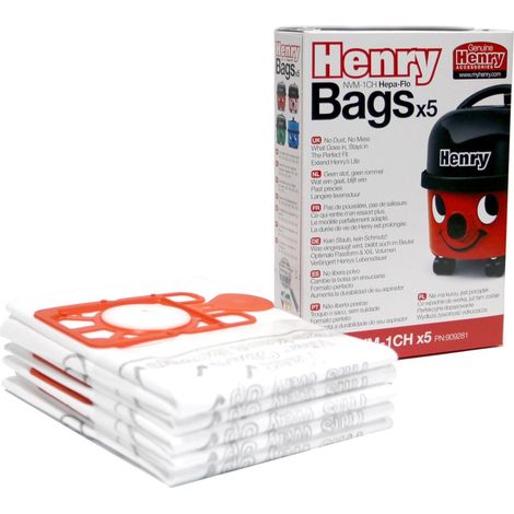 Numatic NVM1CH Bolsa de aspiración HEPA Pack de 5 multicolor