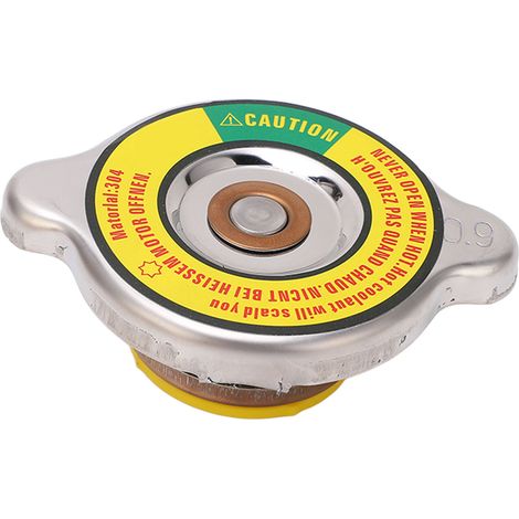 Couvercle de réservoir de carburant diesel en alliage d'aluminium, étanche, protection du réservoir d'eau du moteur pour excavatrice/chargeuse, jaune, milieu (1/5)