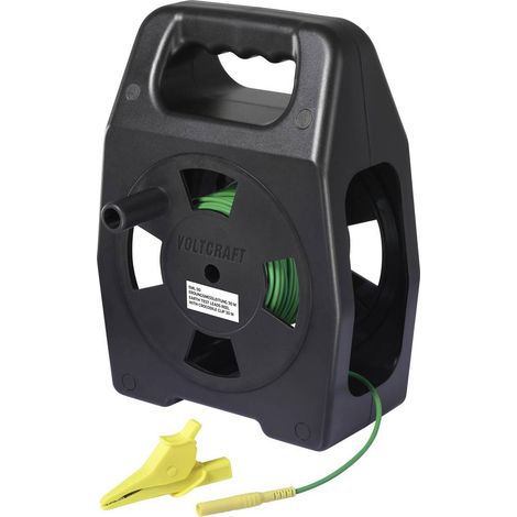 VOLTCRAFT EML-30 Câble de mesure de mise à la terre mâle 4 mm femelle 4 mm 30 m vert 1 pc(s)