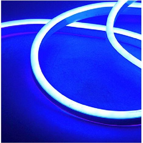 Bande lumineuse néon, bande lumineuse LED, bande lumineuse néon flexible, bande lumineuse néon flexible pour décoration intérieure et extérieure, lumière bleue, 2 m