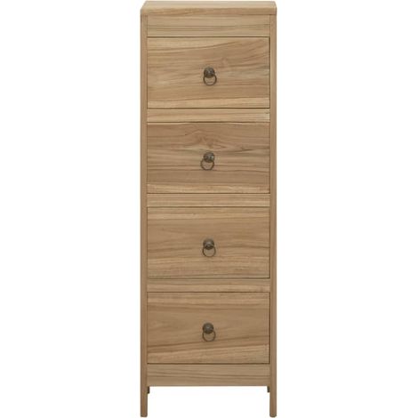 Commode 30x30x90 cm Bois massif de teck