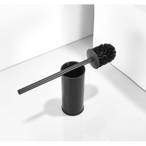 Stainless Steel Freestanding Toilet Brush for Bathroom Decoration (Black) (1/3)