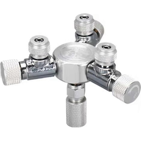 Nouveau répartiteur de CO2 multivoies pour aquarium, vanne à aiguille, clapet anti-retour et compteur de bulles pour régulateur à solénoïde W02-03 (1/5)
