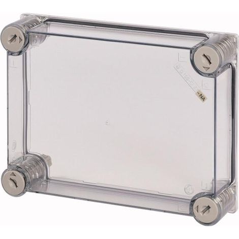Couvercle transparent HxLxP 250x187,5x50mm version NA 000014334 EATON D150 CI23 NA