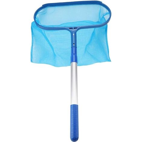 Épuisette à feuilles pour piscine avec manche télescopique,Filet à mailles fine,Outils de nettoyage de piscine (1/5)