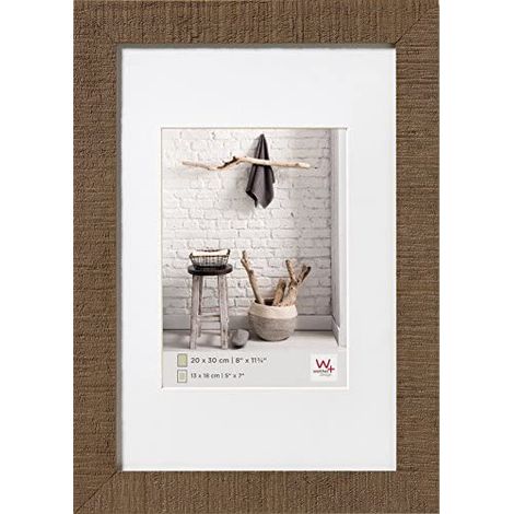 walther design marrone 10 x 15 cm con passe-partout, Cornice in legno per la casa HO015P (1/5)