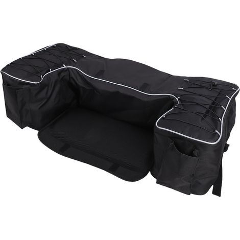Boîte de Rangement pour VTT, Sac de Rangement Robuste pour Siège Arrière de VTT de 50 L avec Couvercle Pliable, pour la Plupart des avec Support Arrière (1/5)
