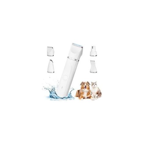 4 en 1 Tondeuse Chien Professionnelle: Silencieuse Tondeuses pour Chiens Étanchéité IPX7,Sans Fil Fondeuse Toilettage pour Animaux avec Câble USB Rechargeable pour Chat et Autres Animaux de compagnie (1/5)