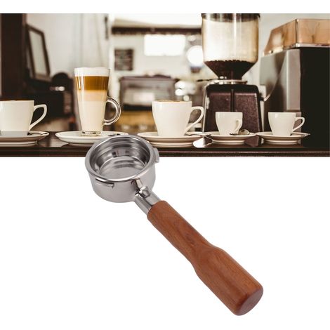 Barsetto 58 mm Edelstahl-Espressokaffemaschine mit drei Griffen und ohne Boden, Griff C1 (rotes Sandelholz) (1/5)