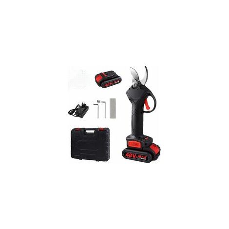 Sécateur électrique 30 mm, sécateur à batterie Li-Ion 21 V (2 1,2 Ah), charge rapide, conception antidérapante, coupe-branches électrique sans fil professionnel pour le jardinage (1/5)