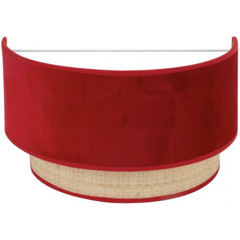 Tragen Sie Reyes 1xe27 Natur/rot17x30x16 cm auf