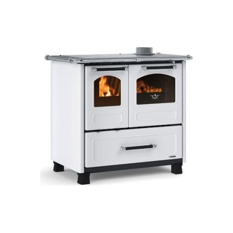 STUFA CUCINA A LEGNA NORDICA FAMILY 4,5 BIANCO DX 7,5 KW (16780)