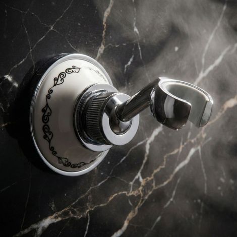 Support de douche PaulGurkes Nostalgie en céramique rétro