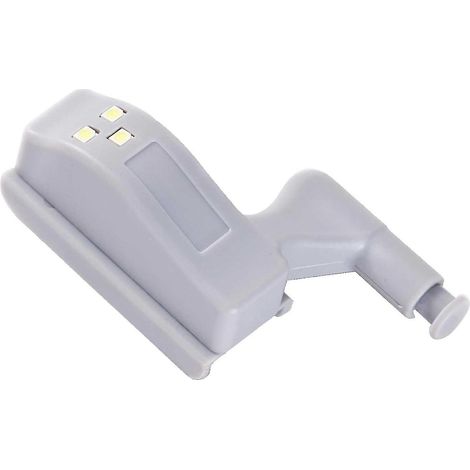Charnières de porte de placard avec détecteur de mouvement LED, gris, en stock au Royaume-Uni (10 pièces). (1/2)