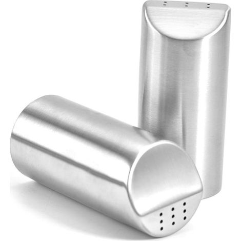 Bouteille à poivre en acier inoxydable, saupoudreuse à épices poreuse, récipient de rangement pour épices (1/4)