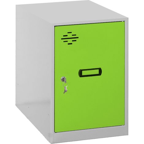 Simonrack Simonlocker Metallschrank Grau und Grün