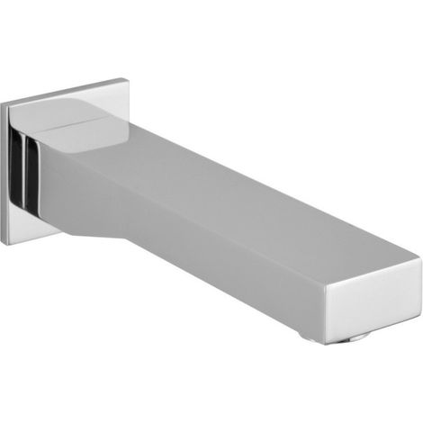 Bec de baignoire laiton chromé section carrée longueur 187 mm pour système encastré - THEWA AC226CR