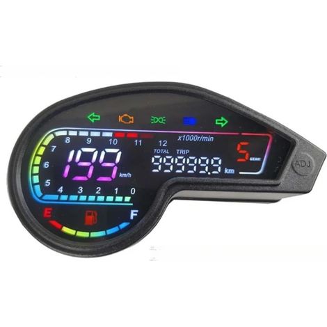 Compteur de vitesse 12 V pour moto DM150 DM200 DM250 XR150 XR150L avec capteurs de haute précision et écran LED (1/5)