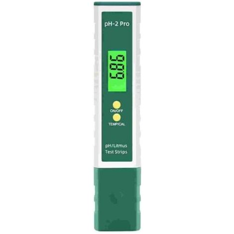 Misuratore digitale di pH con funzione di test del cartoncino di tornasole e della temperatura, strumento multifunzione con alta precisione di 0,01. (1/4)