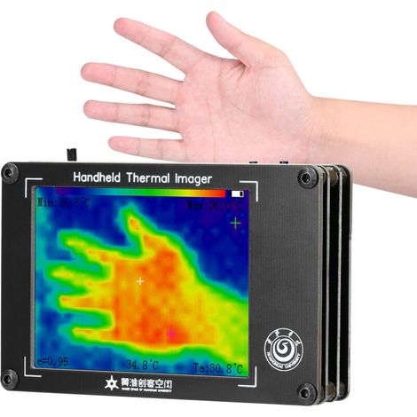 – Portable infrared thermal imaging camera – Measurement range -40 to 300 ℃ – 3.2-inch LCD screen – Accuracy ±2℃ (1/5)
