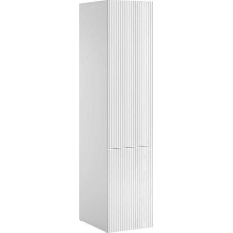 Estantería Dicto II, Blanco, Con puertas, Cerrable, Aglomerado laminado, MDF, Número de puertas: 0, Número de cajones: 0, 199x45x56cm (1/4)