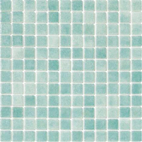 Mosaïque piscine Nieve vert caraibe 31.6x31.6 cm – Émaux pour zones humides – Effet miroir lumineux – Pose classique et élégante – Alttoglass (1/4)