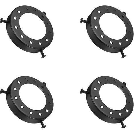 Lot de 4 supports de lampe rétro pour suspensionlustre ou applique murale70 x 13 mmnoir. (1/5)