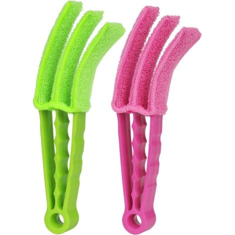 Stores Outils de Nettoyage,2Pcs Brosses de Nettoyages pour Store, , Nettoyage des Stores Ensemble pour Stores pour Claviers Climatiseurs de Voiture (1/5)
