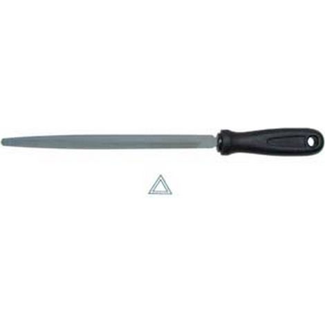 2PZ LIME TRIANGOLARI A BORDI VIVI REGOLARICON MANICO IN PLASTICA - 6" mm.150