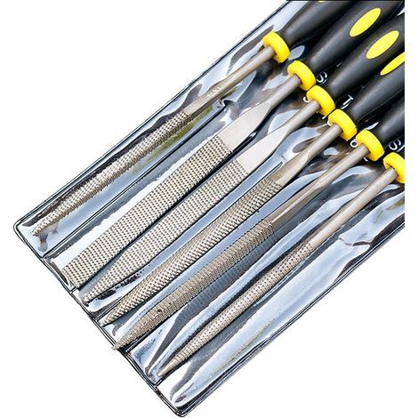 Ensemble mini-limes en métal pour le travail du bois, 140 mm, 6 pièces, 1 jeu (1/5)