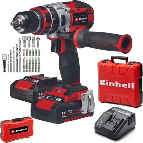 Einhell PXC 18v Brushless Combi Hammer Drill Metal Chuck TP-CD 18 Li-i BL + Set (1/5)