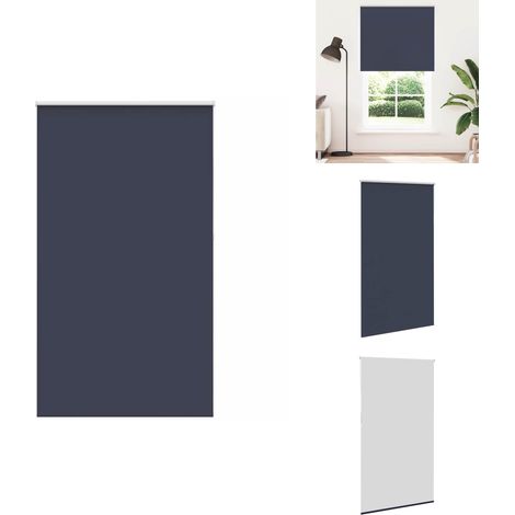 Verdunkelungsrollo Marineblau 135x210 cm Stoffbreite 131,6 cm - Verdunkelungsrollo - Verdunkelungsrollos - Rollo - Verdunklungsrollo (1/5)