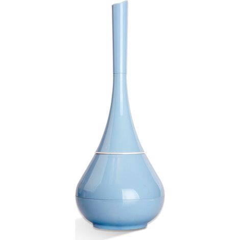 Brosse de toilette bleue, porte-brosse de toilette en acier inoxydable et toilettes-AquaForge (1/5)