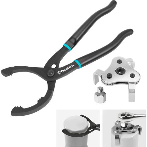 Jeu de Pinces à Filtre à Huile Réglable, 2 Pièces Pince Réglable, Clé à Filtre 3 Bras, Capacité 63-103 mm, Pour Vidange Auto (1/5)